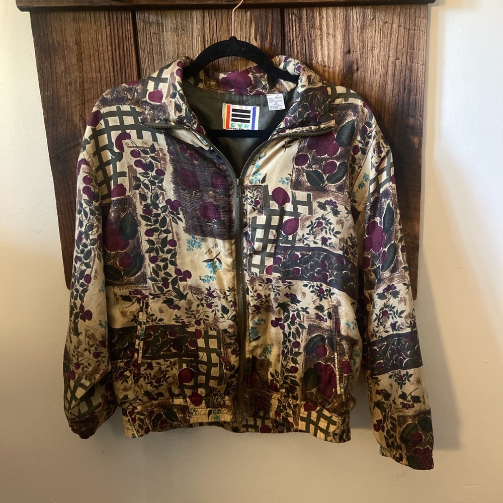 1990’s Women’s Abstract Floral Windbreaker